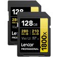 Lexar Professional 1800x 128GB SDXC UHS-II, U3 Gold (2-Pack) Discount